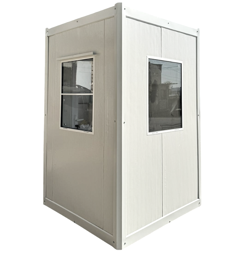 Portable Kiosk Cabin Booth Security Ticket Hut Modular Cabin 115x125cm