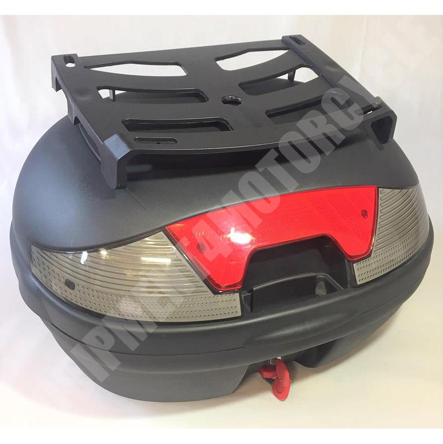 TOP BOX CASE 46L fits 2 full face helmets with extra luggage grill European made