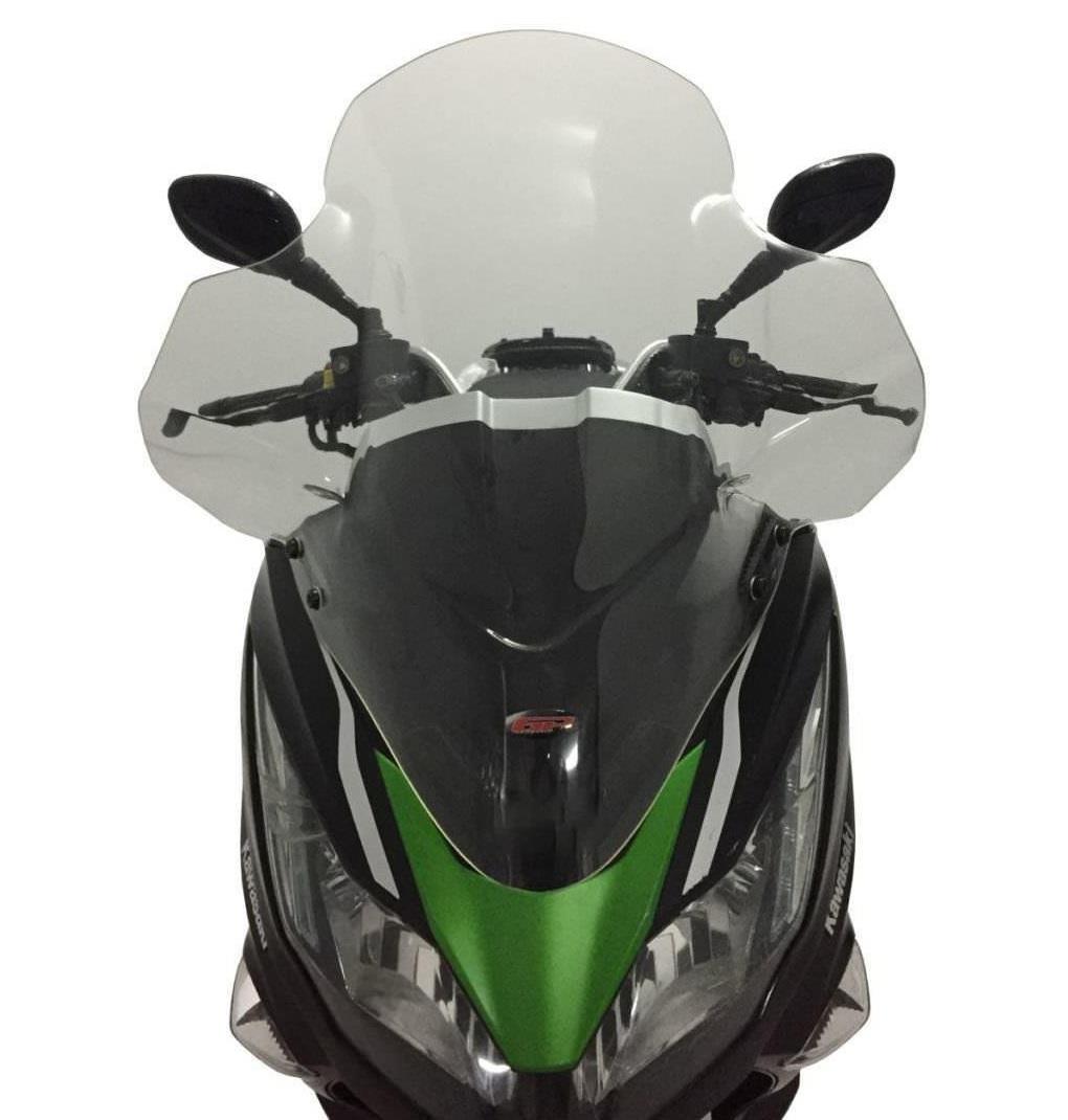Kawasaki J125/J300 windscreen touring smoke 79 cm covers hands