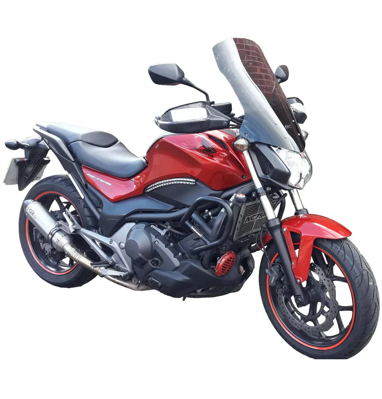 Honda NC750S windscreen NC 750S touring windshield 58 cm smoke 12-21