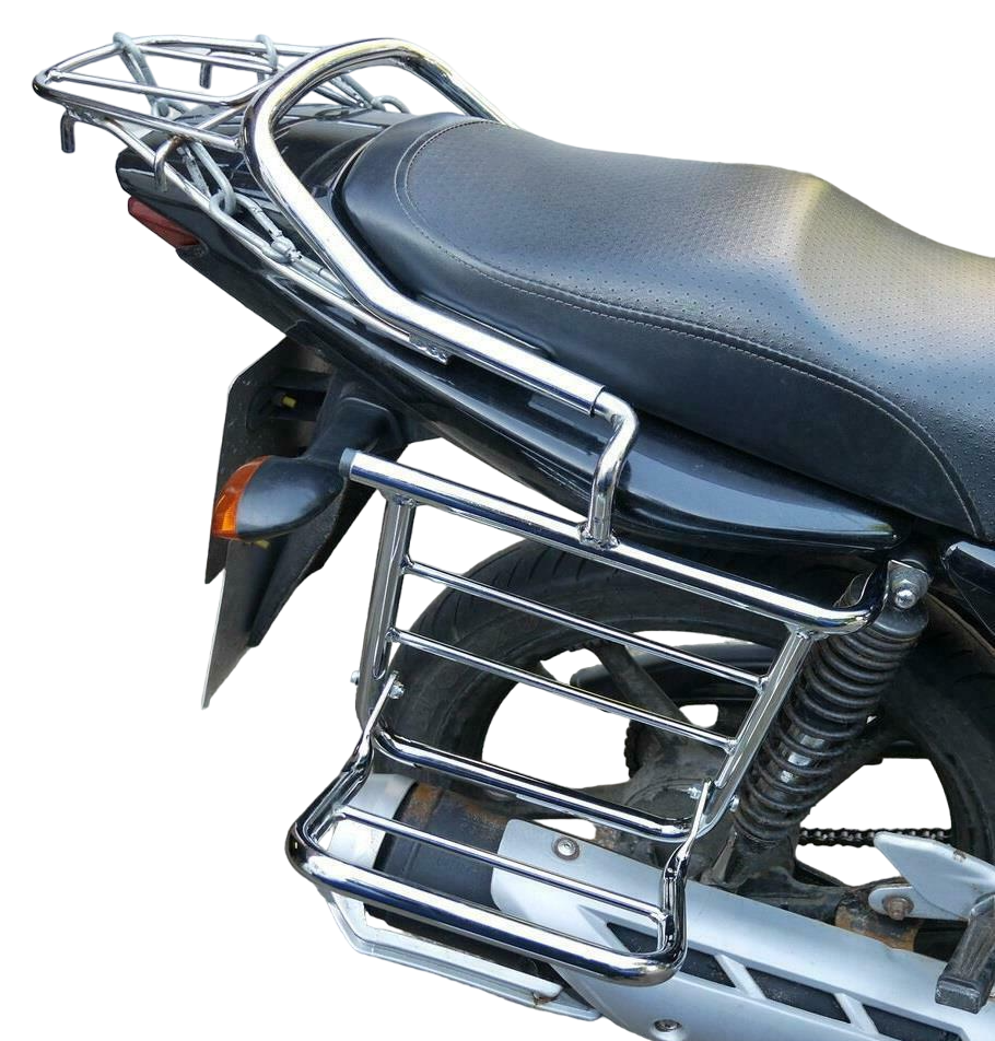 Yamaha YBR125 pannier racks 2011-2017 chrome-coated