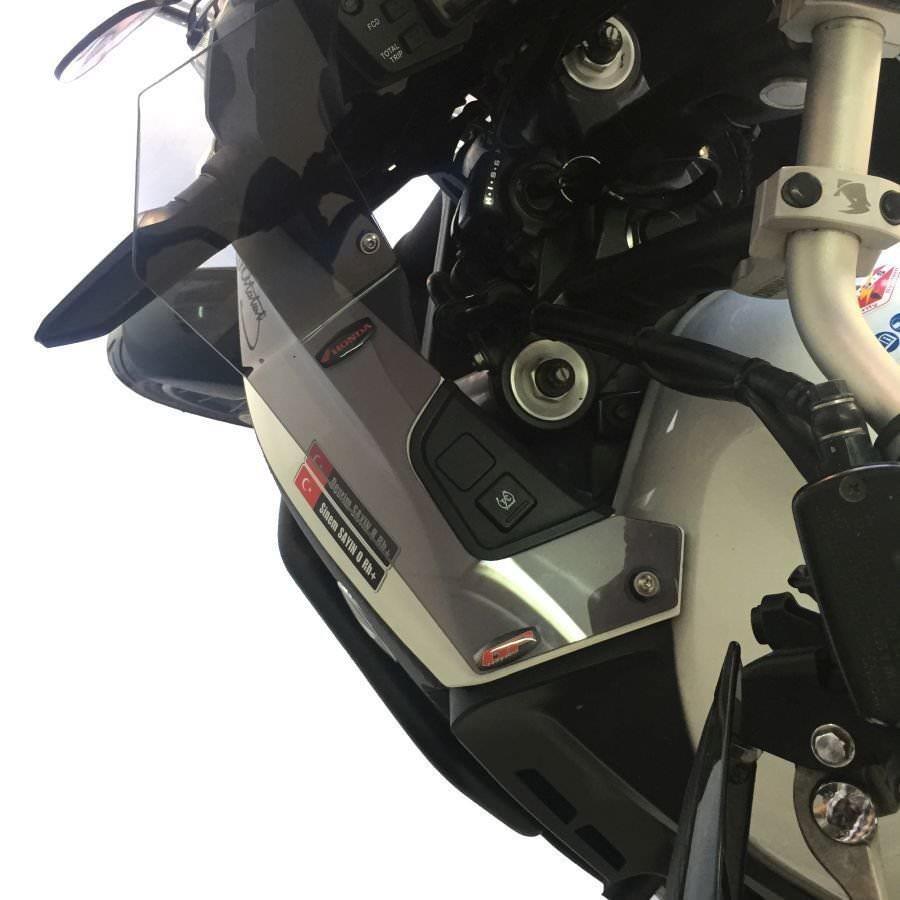 Honda VFR 1200X Crosstourer smoke side wind deflector pair set 12-15