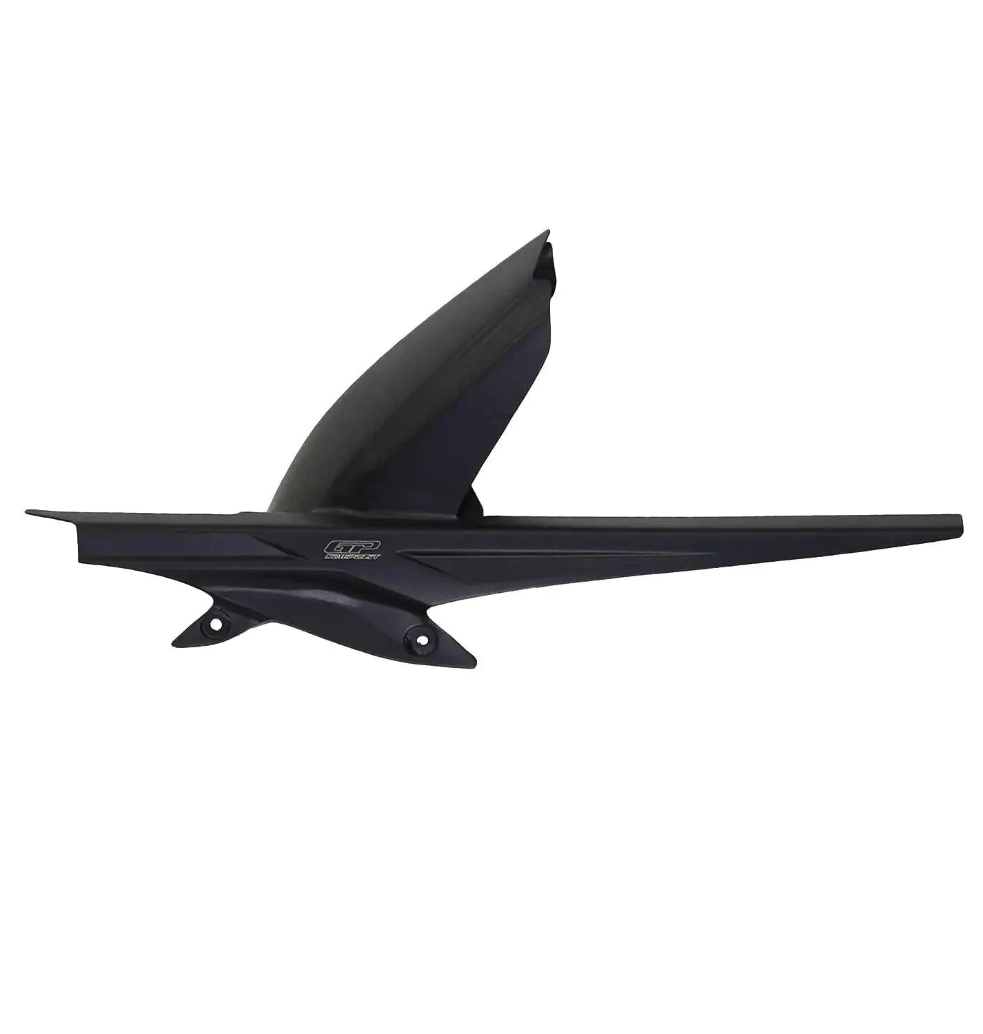 Triumph Tiger 800 rear fender installed, keeping the bike cleaner.