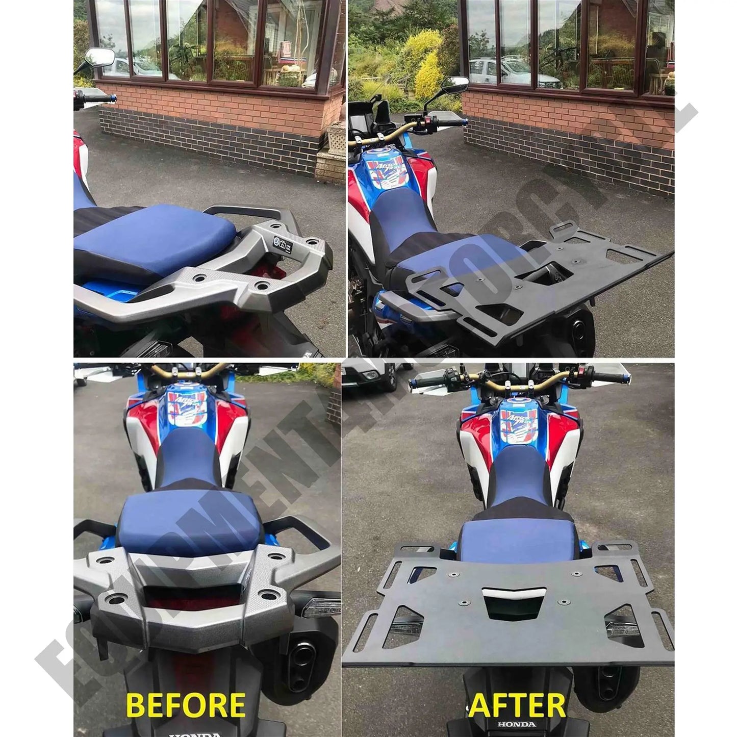 Honda CRF1000L Africa Twin rear rack for soft bag soft luggage carrier 16-19