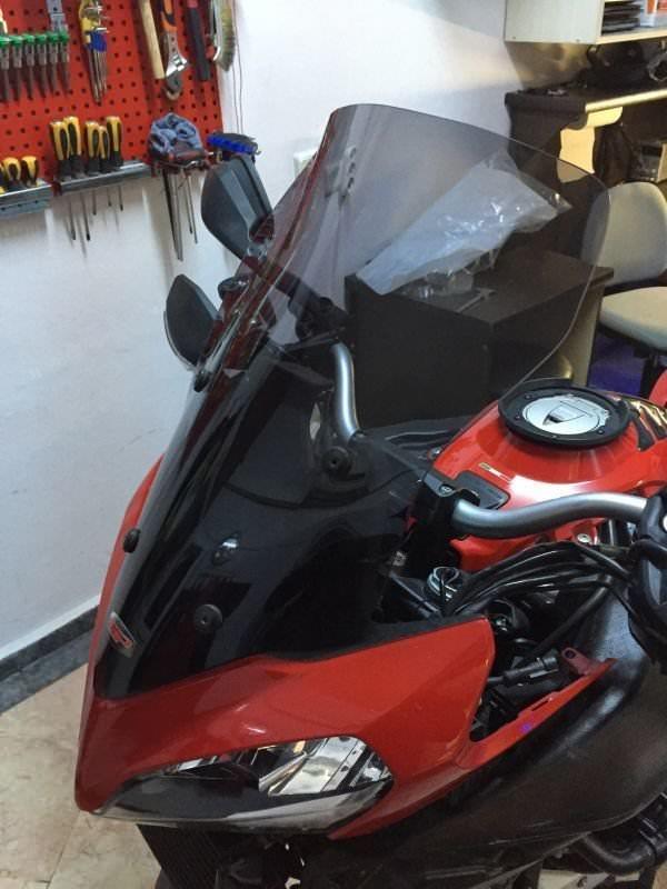 Windscreen for Multistrada 1200/S Smoke 50 cm 2013-2014