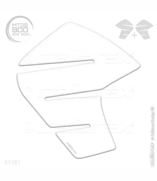 Yamaha MT-09 Tank Pad and Knee Pads Set 2013-2020 Transparent