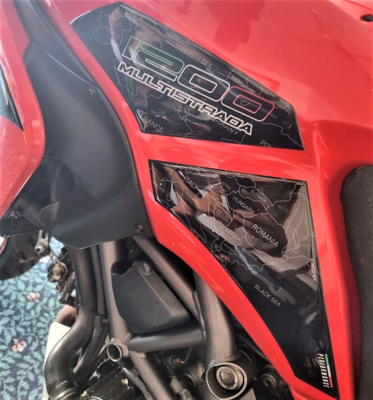 DUCATI MULTISTRADA 1200 BLACK FAIRING PROTECTION FULL SET 10-14