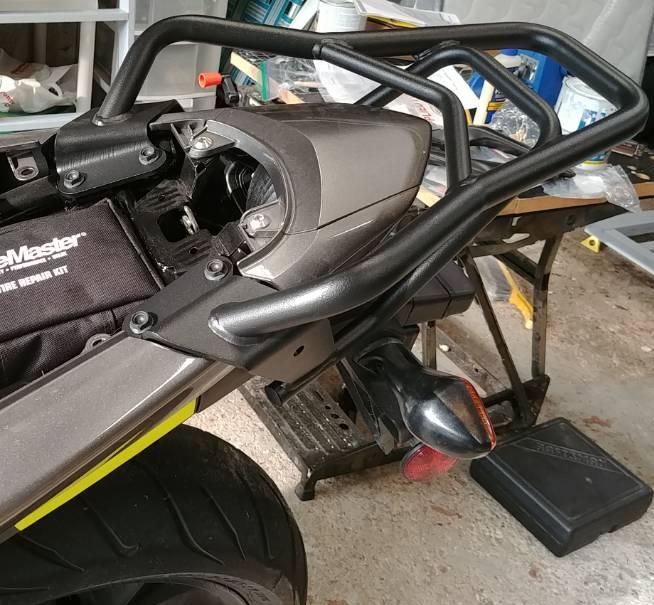 Honda CBR500R rear rack top box carrier 13-15