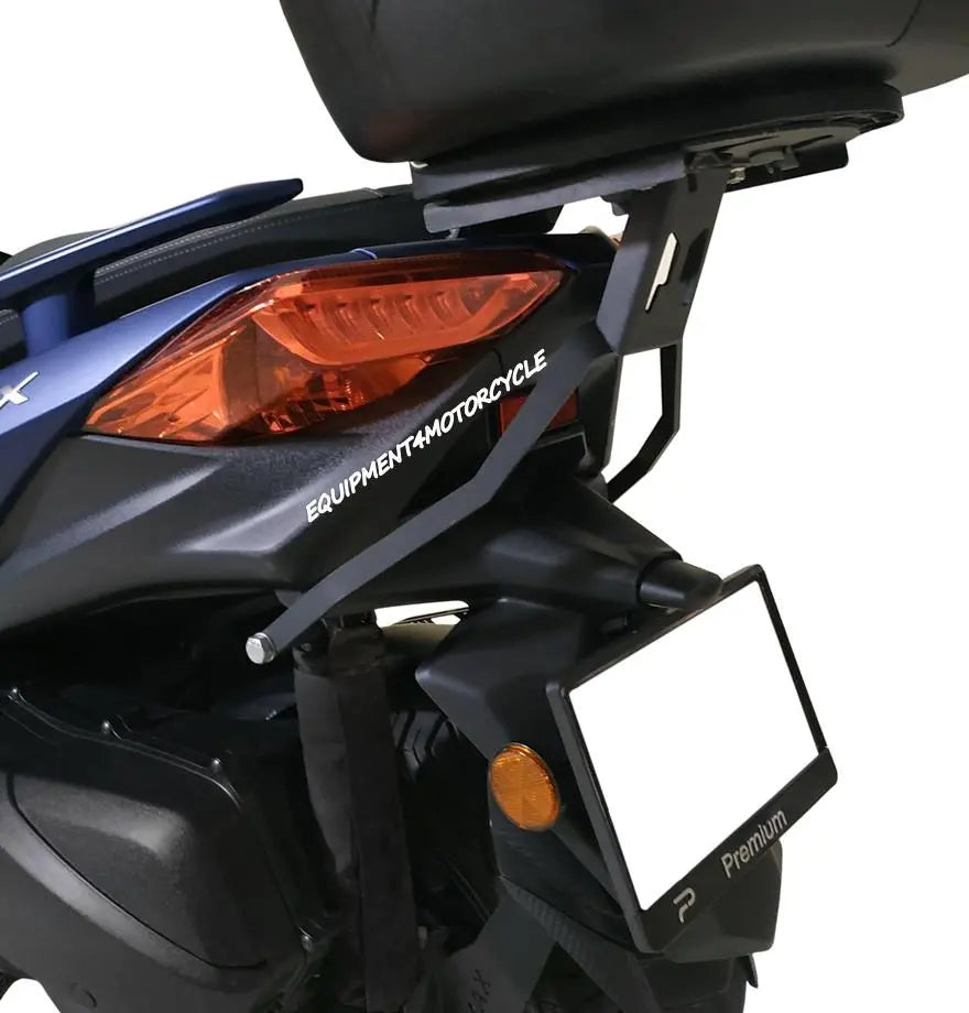 YAMAHA XMAX REAR RACK + 46 LT TOPCASE SET 14-17 ALL IN ONE