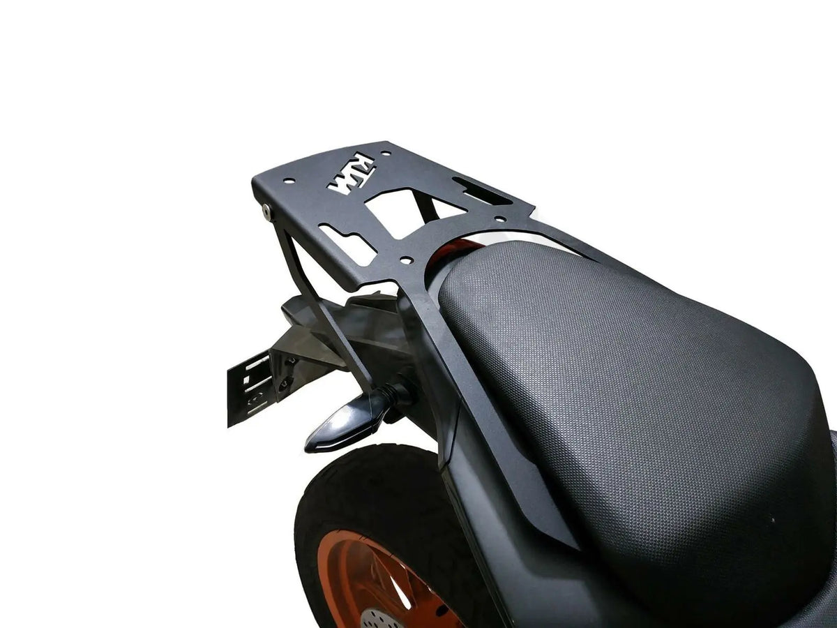 KTM DUKE rear rack luggage carrier + 46 LT TOP CASE SET - ALL IN ONE