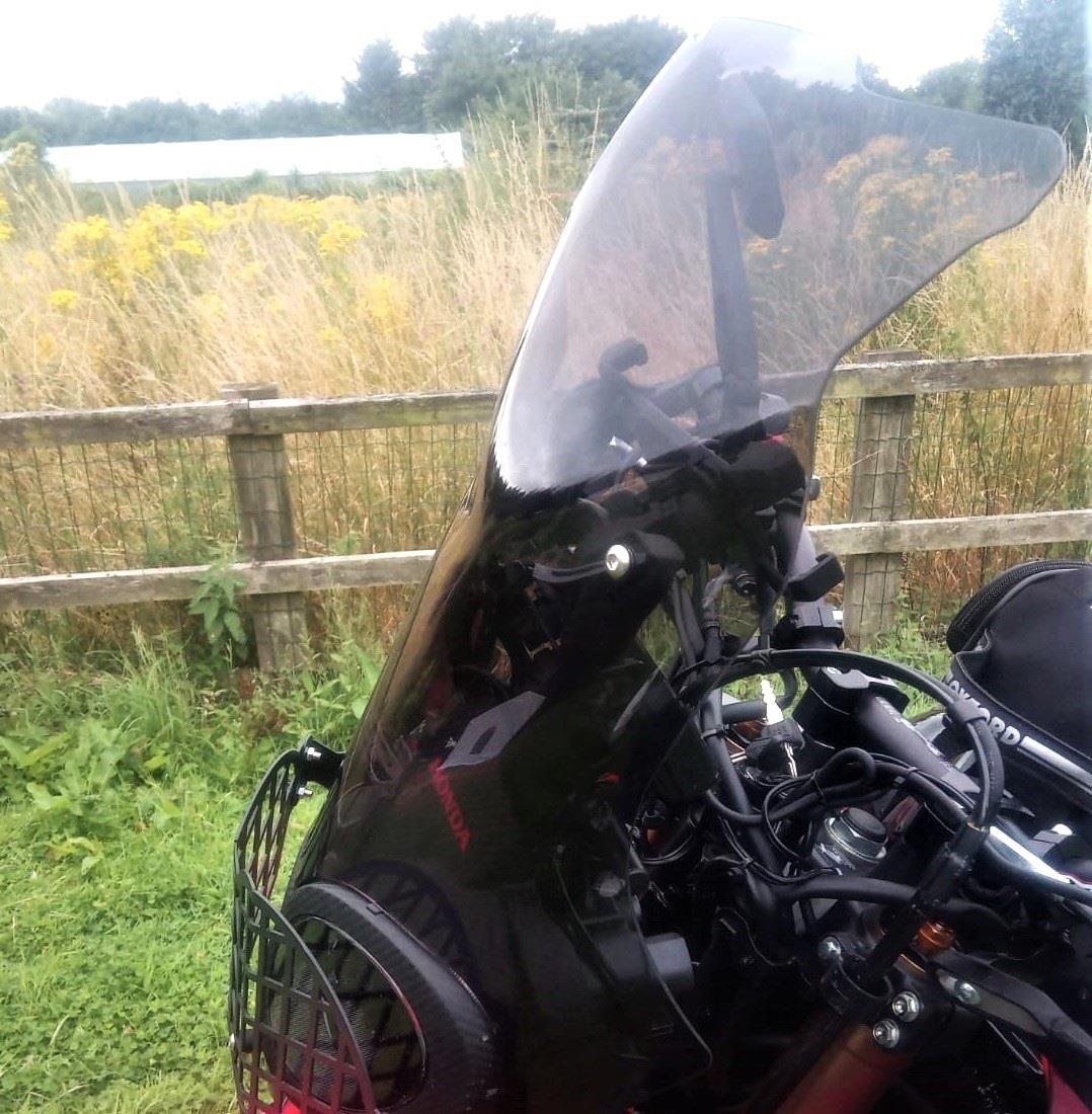 Windscreen for Honda CRF 250/300 Rally 59 cm Smoke 2017-2025