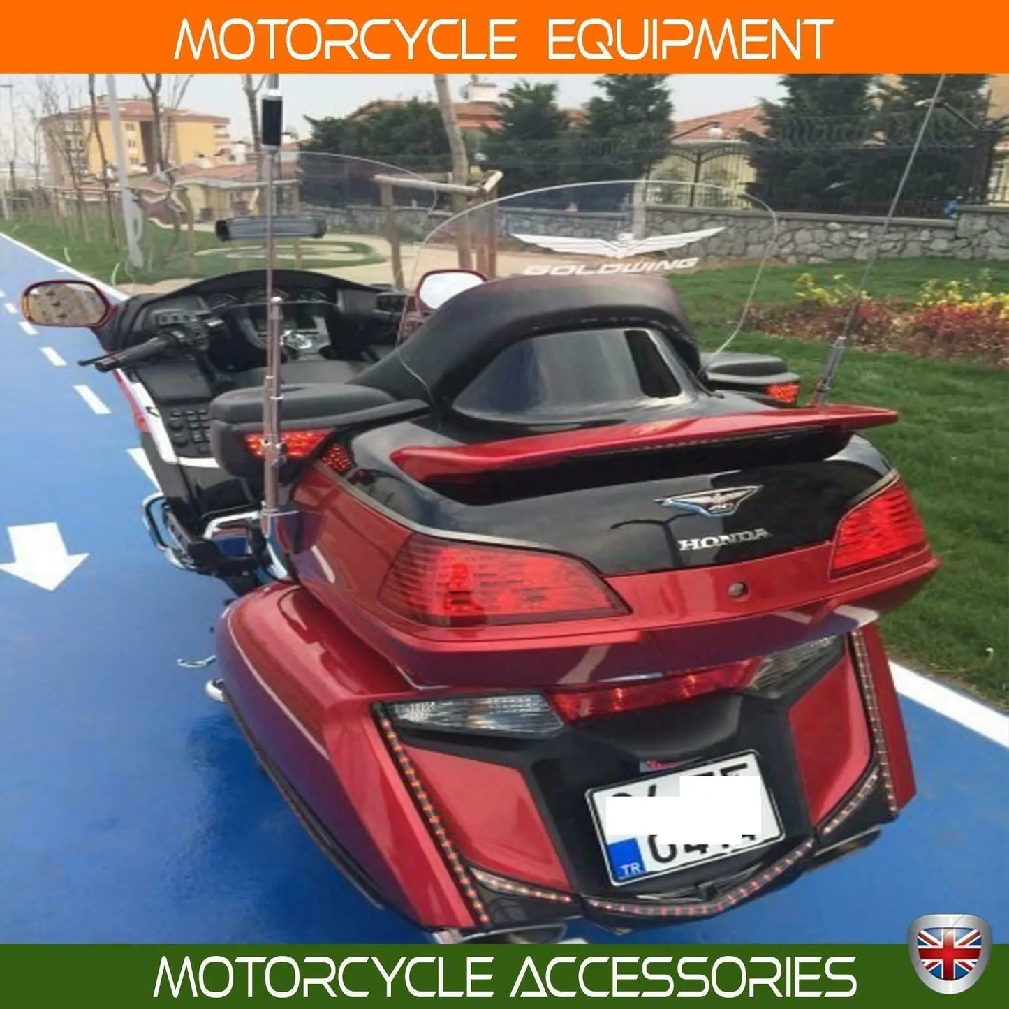 Honda Goldwing rear deflector windscreen clear 2001-17