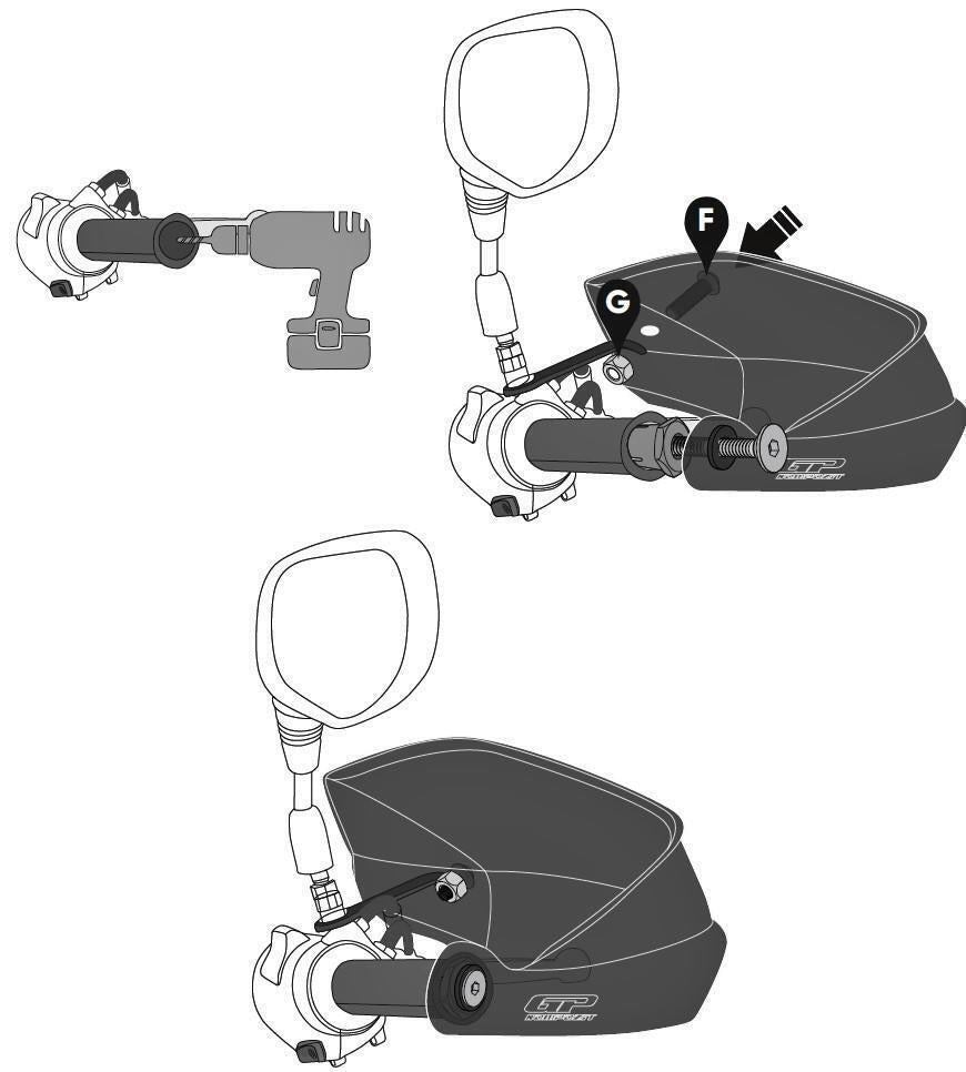 Hand guards Pair for Honda CRF 300L/CRF250L/Rally 2012-2024