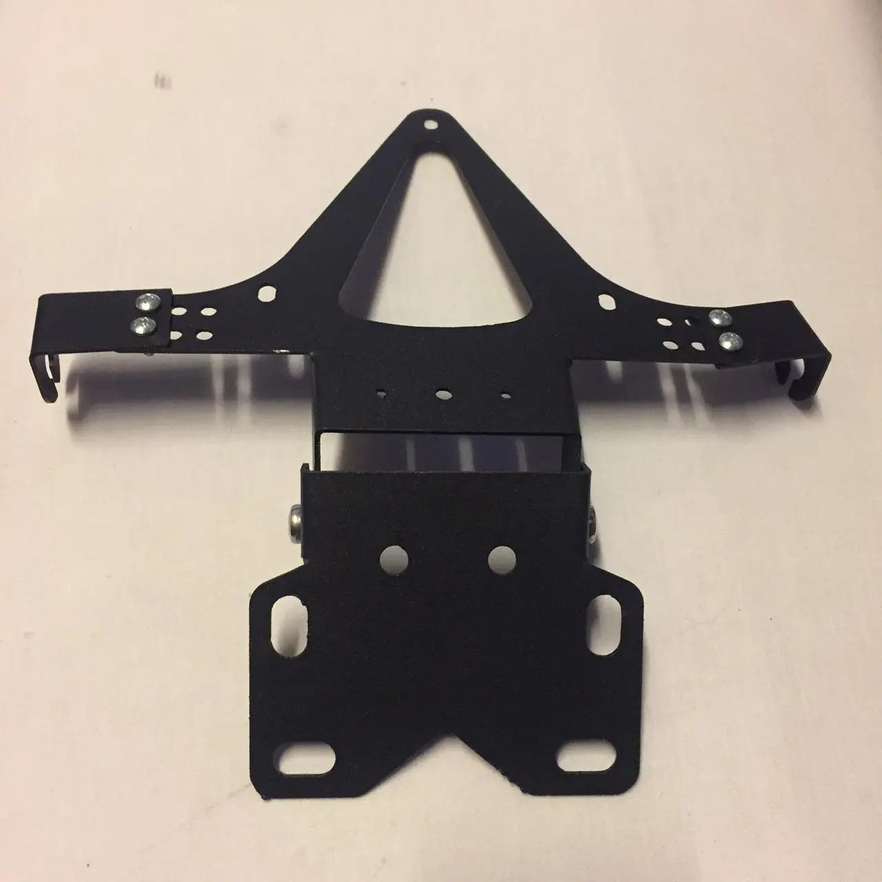 Motorcycle Adjustable Folding License-Plate Holder Tail Rear Light Bracket Mount