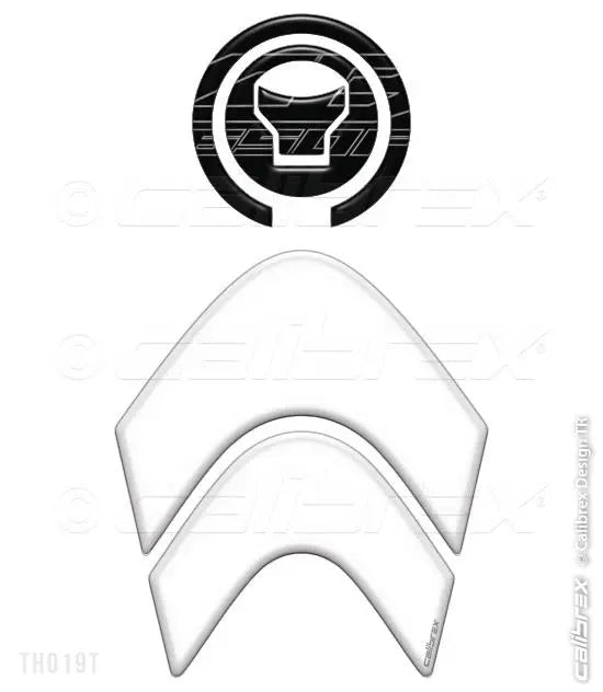HONDA CB650F TANK PAD KNEE PADS FUEL CAP PAD SET TRANSPARENT 2014-2019