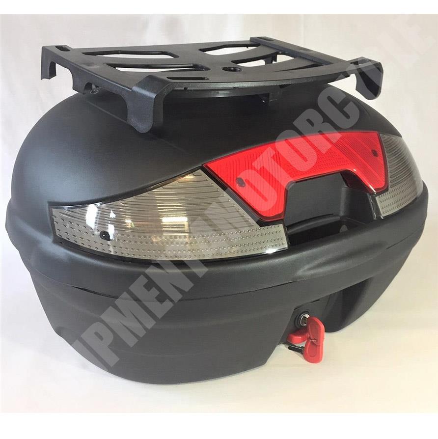 TOP BOX CASE 46L fits 2 full face helmets with extra luggage grill European made