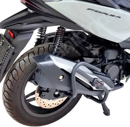 Honda Forza 300/350 exhaust guard+slider protection 2018-2024