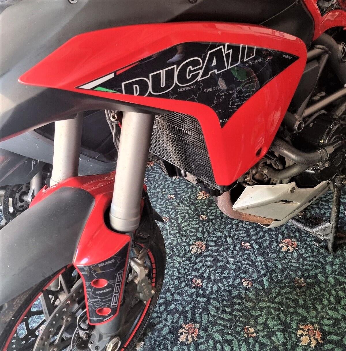 DUCATI MULTISTRADA 1200 BLACK FAIRING PROTECTION FULL SET 10-14