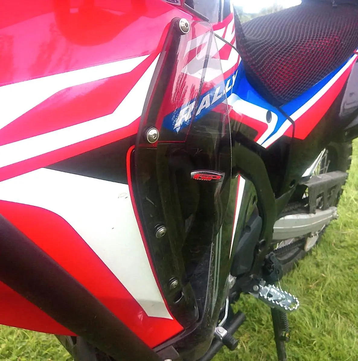 Honda CRF250 Rally Leg Guards Wind Deflectors Clear 2017-2020