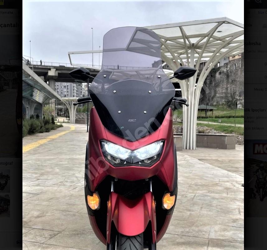 Windscreen for Yamaha Nmax125 Smoke 2021-2024 Tall 72 CM