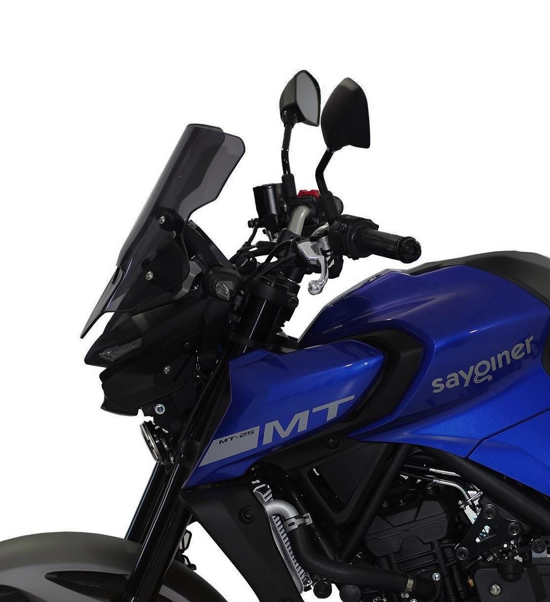 Yamaha MT03 windscreen dark smoke 37 cm 2020-24