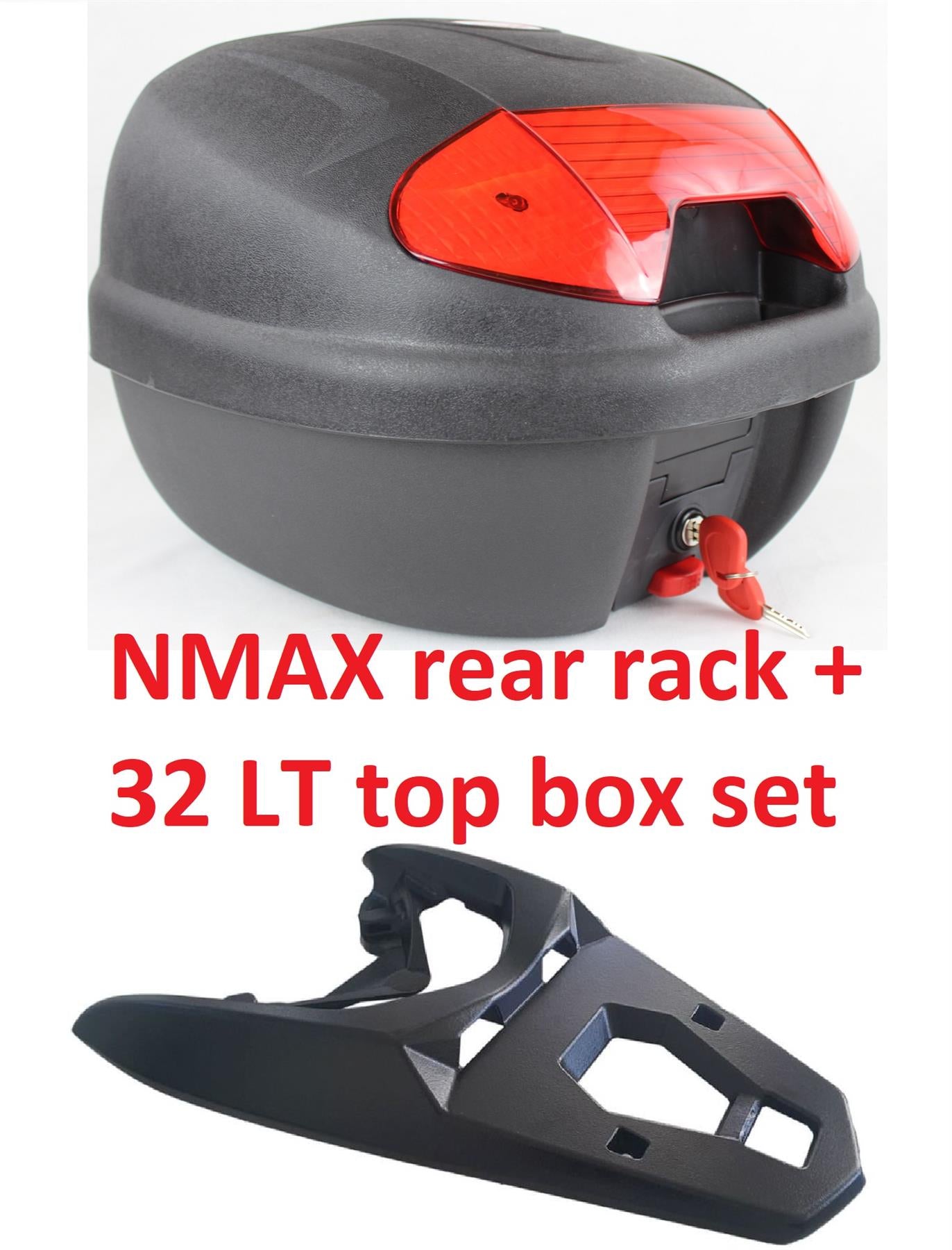 Yamaha NMAX 125 luggage rack carrier + 32 LT top box SET *European made