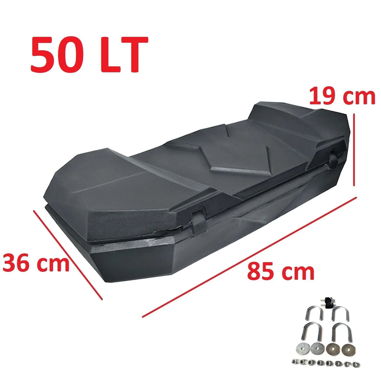 QUAD ATV CARGO BOXES' REAR AND FRONT TRUNKS PAIR X2 BOX