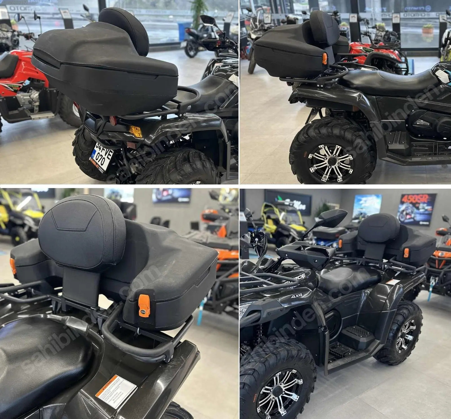 QUAD ATV rear cargo box 110L storage trunk top case universal