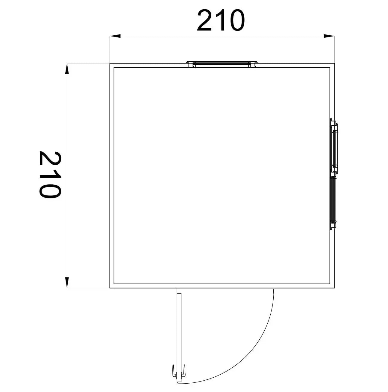 Kiosk Security Hut Gatehouse Modular Ticket Booth Portable Cabin 210X210 cm