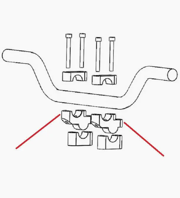 Handlebar Risers 22mm Handlebar Clamp for CRF250L/CRF250 Rally