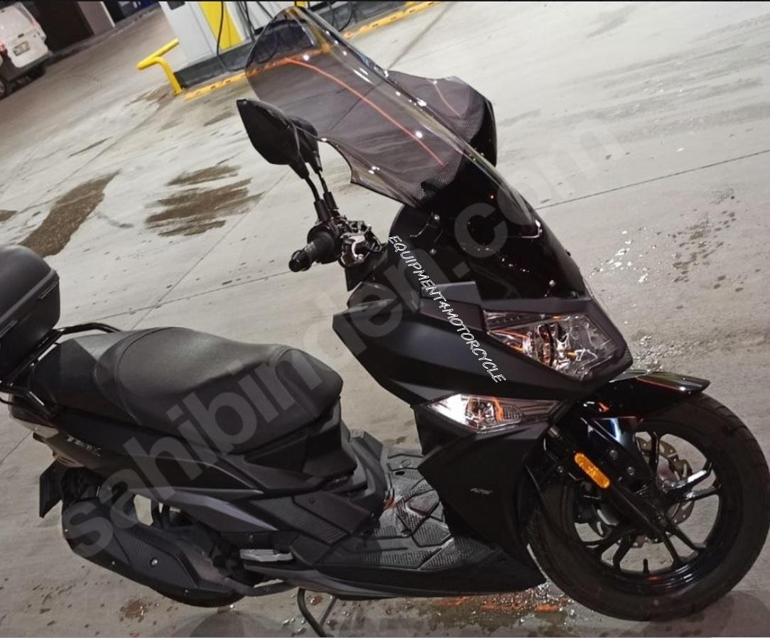 SYM JET14 50-125-200 smoke 65 cm windscreen covers hand 17-21