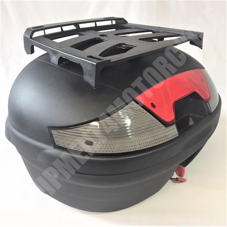 TOP BOX CASE 46L fits 2 full face helmets with extra luggage grill European made
