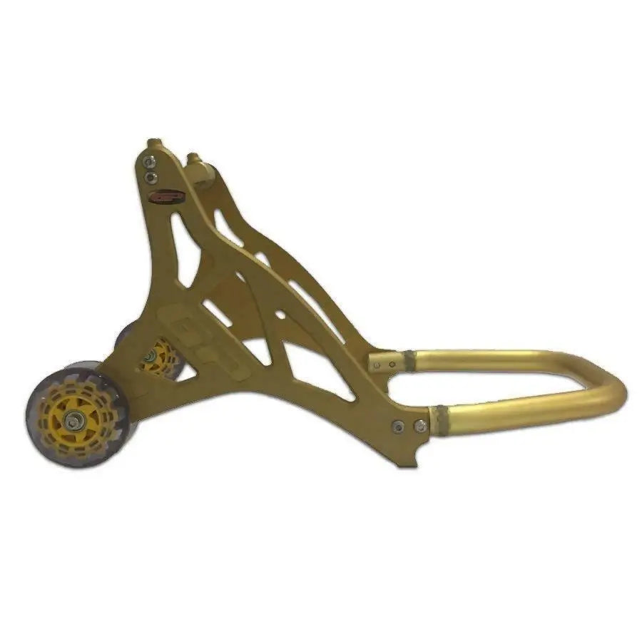 Front Motorcycle Paddock Stand Mono Block CNC Cut Gold Color