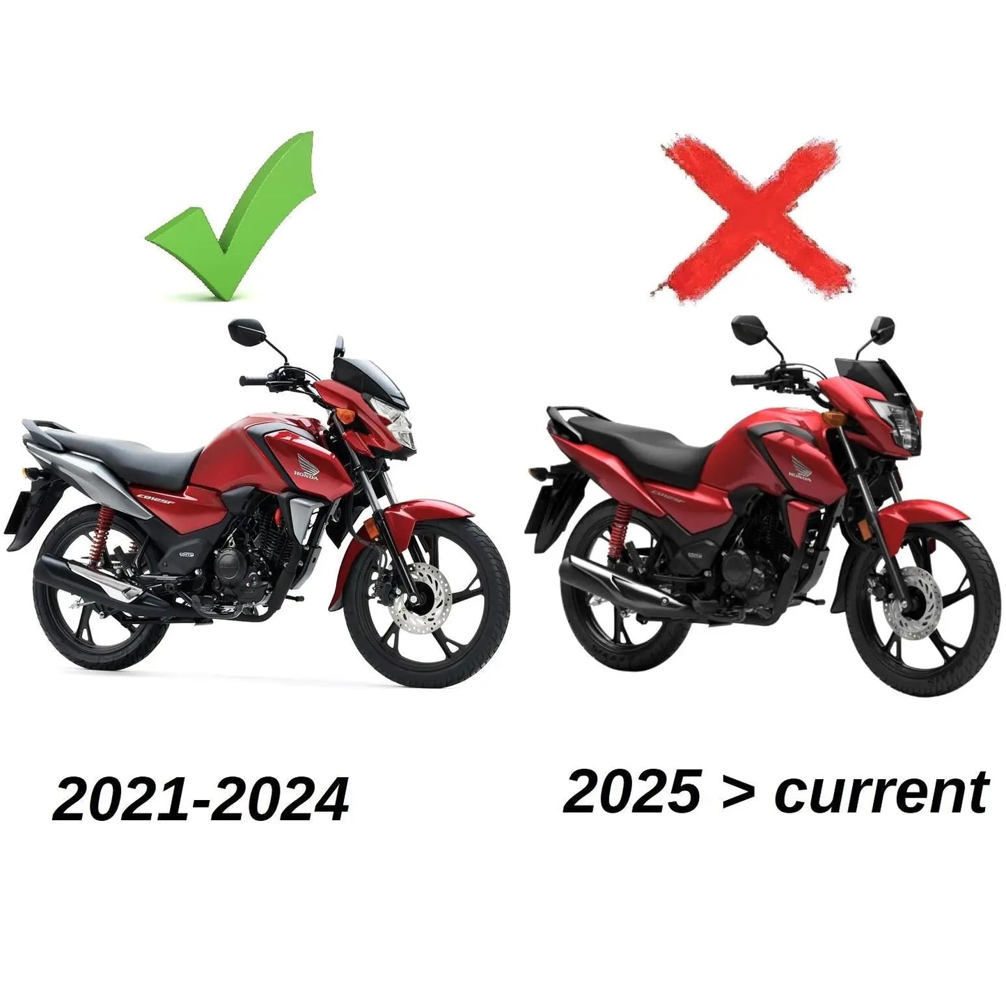 Honda CB125F windscreen smoke 60 cm 2021-2024 ONLY