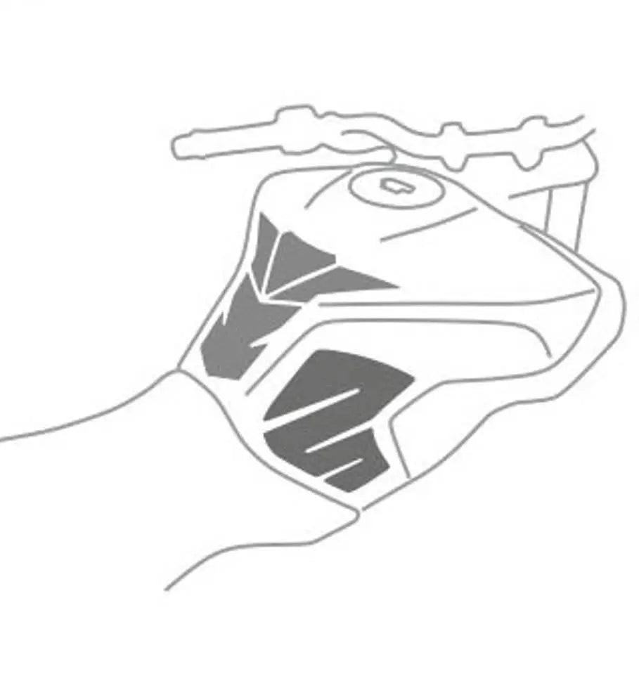 Yamaha MT-09 Tank Pad and Knee Pads Set 2013-2020 Transparent