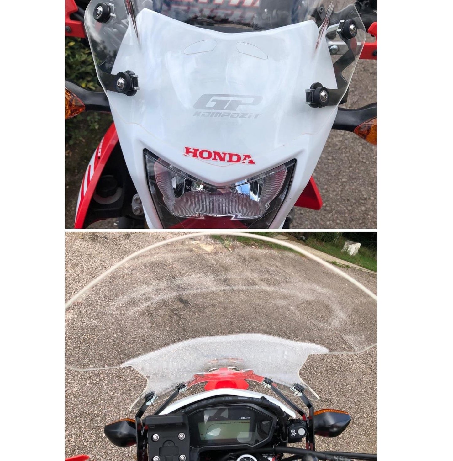 Windscreen for Honda CRF300L/250L Clear 41 cm 2012-2024