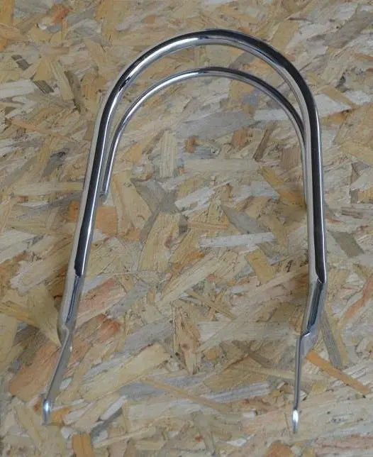 Yamaha XVS 650/1100 Drag Star front fender chrome bumper trim rail