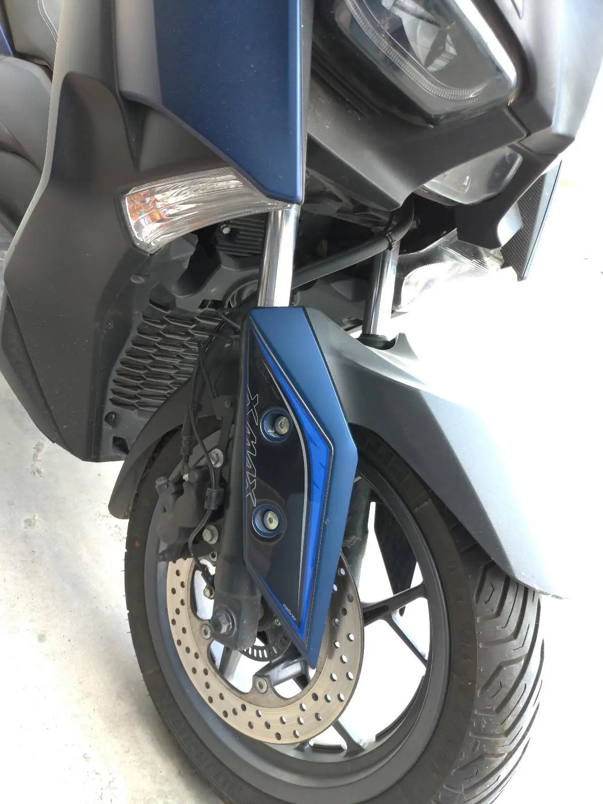 YAMAHA X-MAX FAIRING PROTECTIONS BLUE 3-D SET 2018-2022