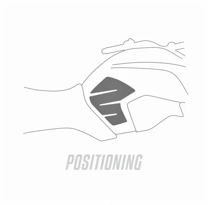 YAMAHA MT-09 Knee Pads Pair 2013-20 Clear Transparent