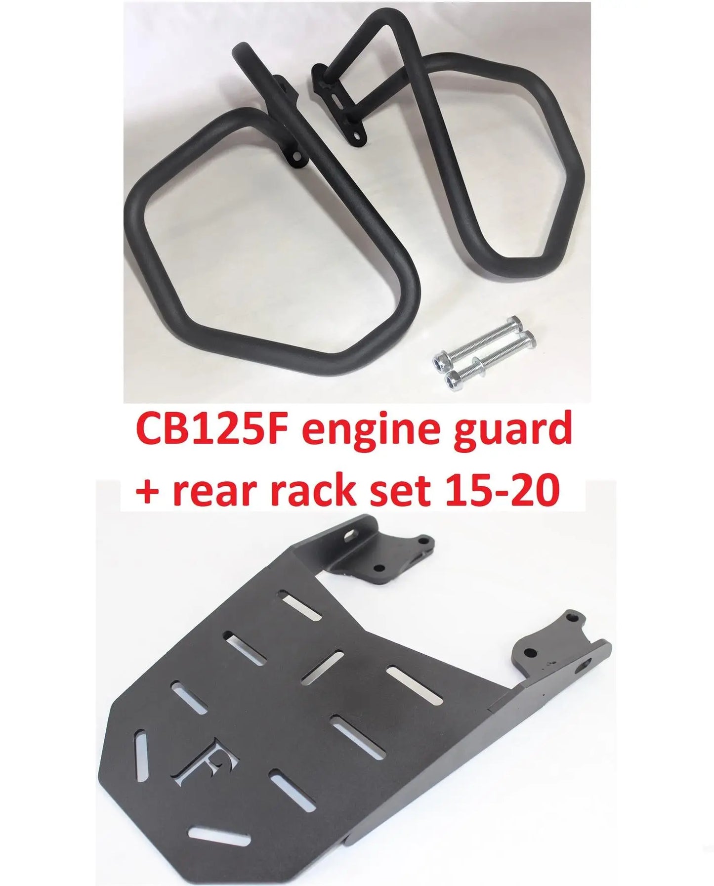 Honda CB 125F Engine Guard + Rear Rack set