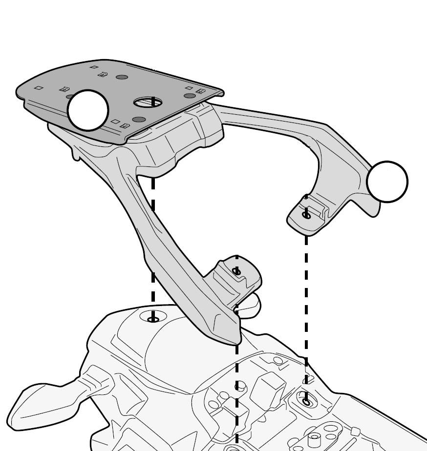 Rear rack plate for Suzuki V-Strom250 DL250 top box carrier 17-20