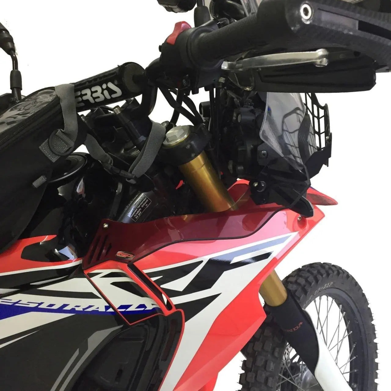 Honda CRF250 Rally Side Wind Deflectors Smoke