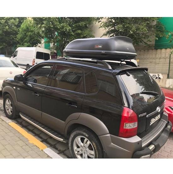 Car Roof Box Cargo Luggage Travel Box 370 LT Black