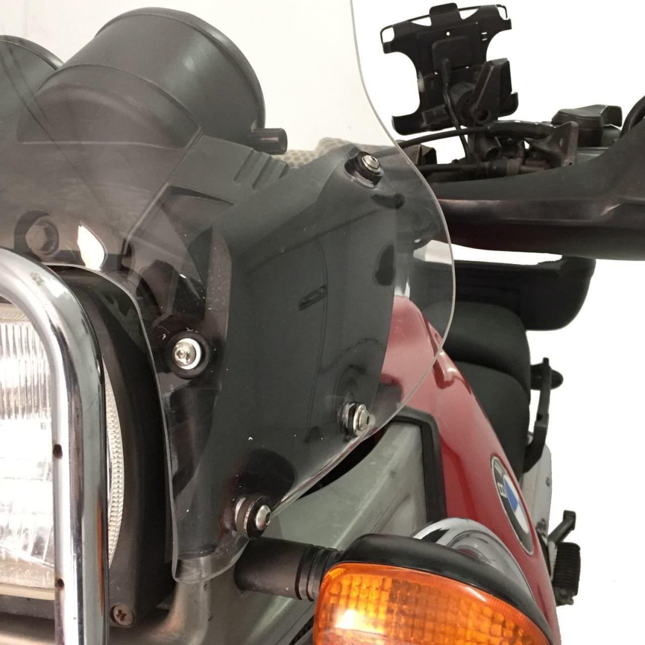 BMW R1100GS dark smoke windscreen 1994-2000 **NON PRE DRILLED