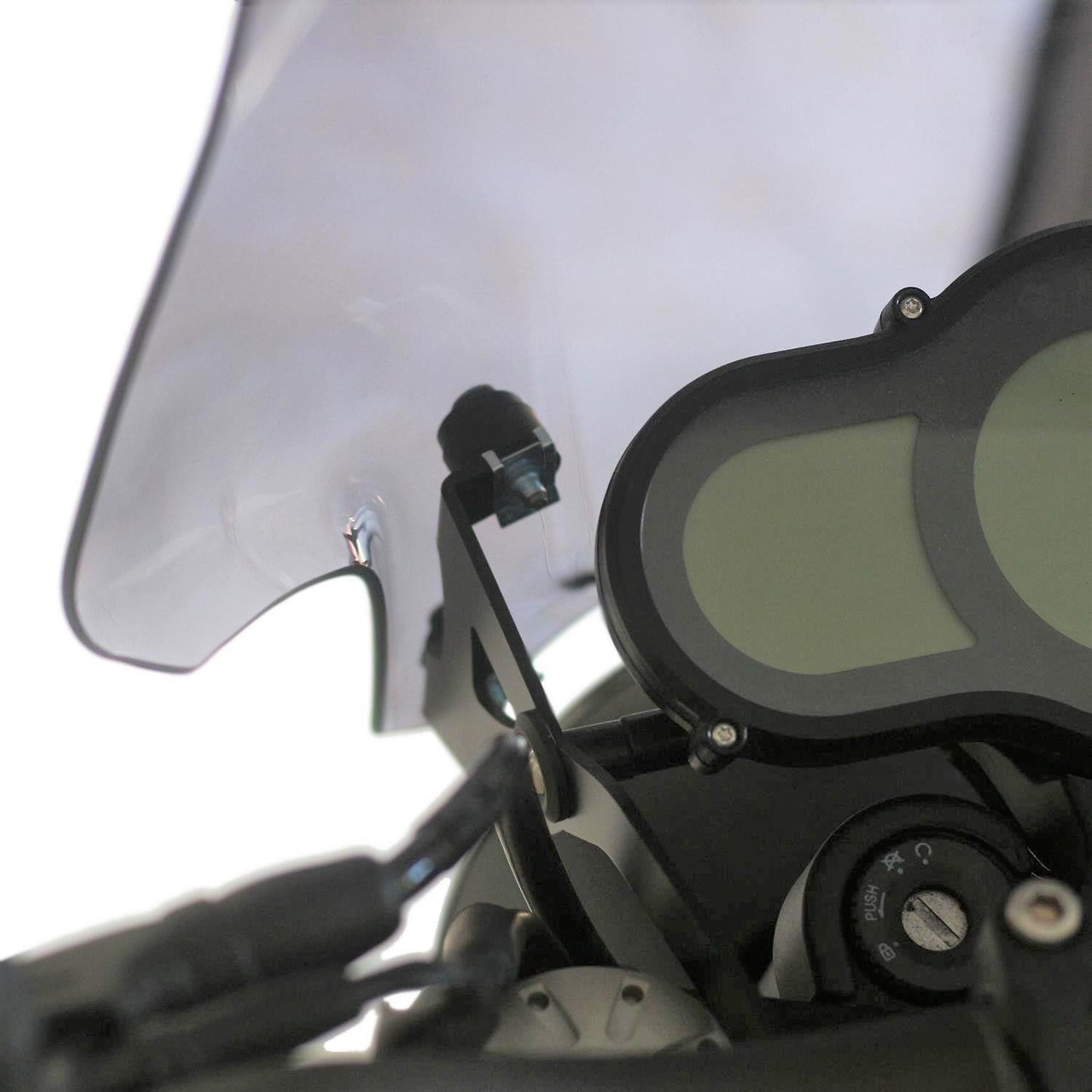 Benelli Leoncino500 clear 49cm windscreen 18-22