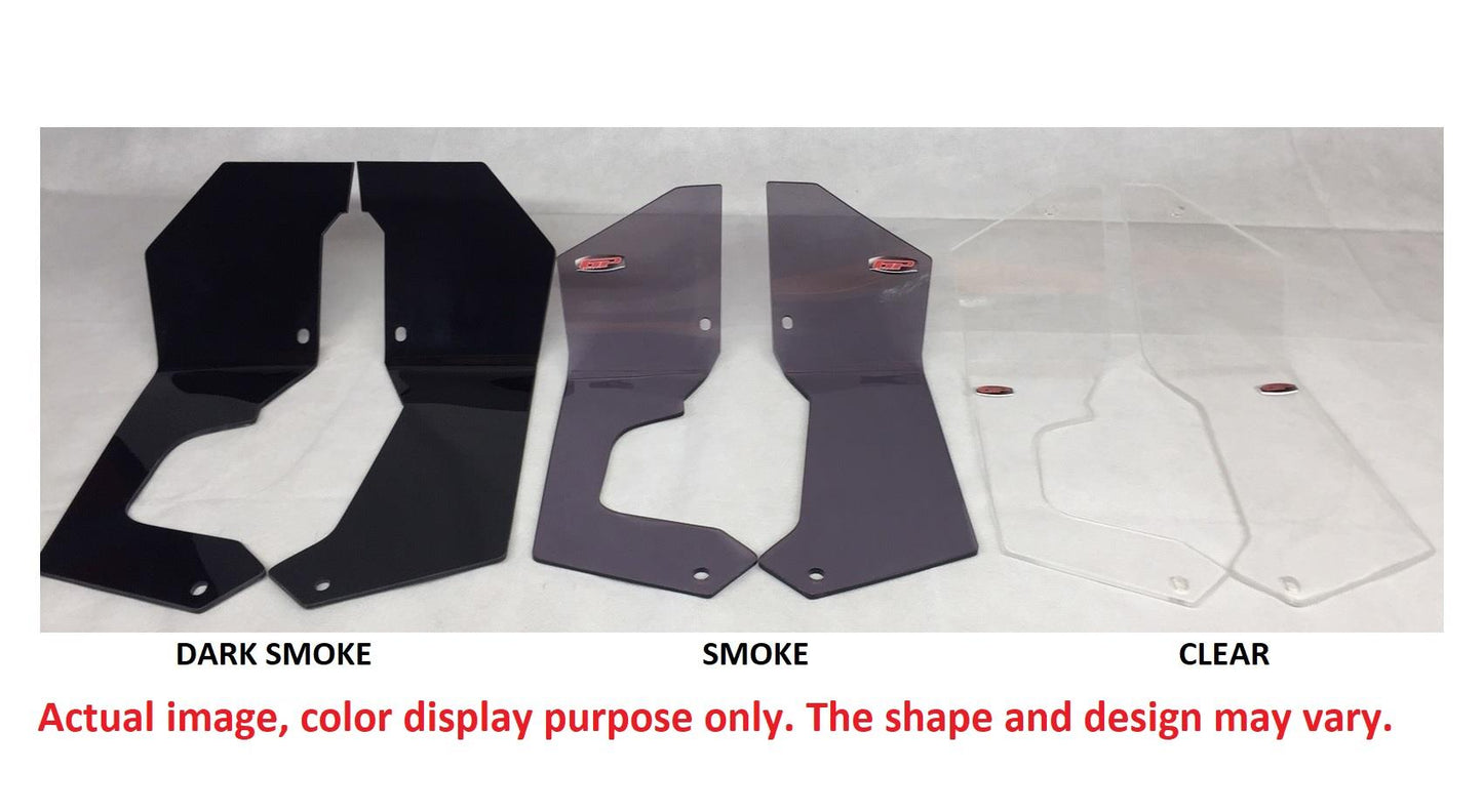 Honda VFR 1200X Crosstourer dark smoke 16-20 side wind deflector pair set