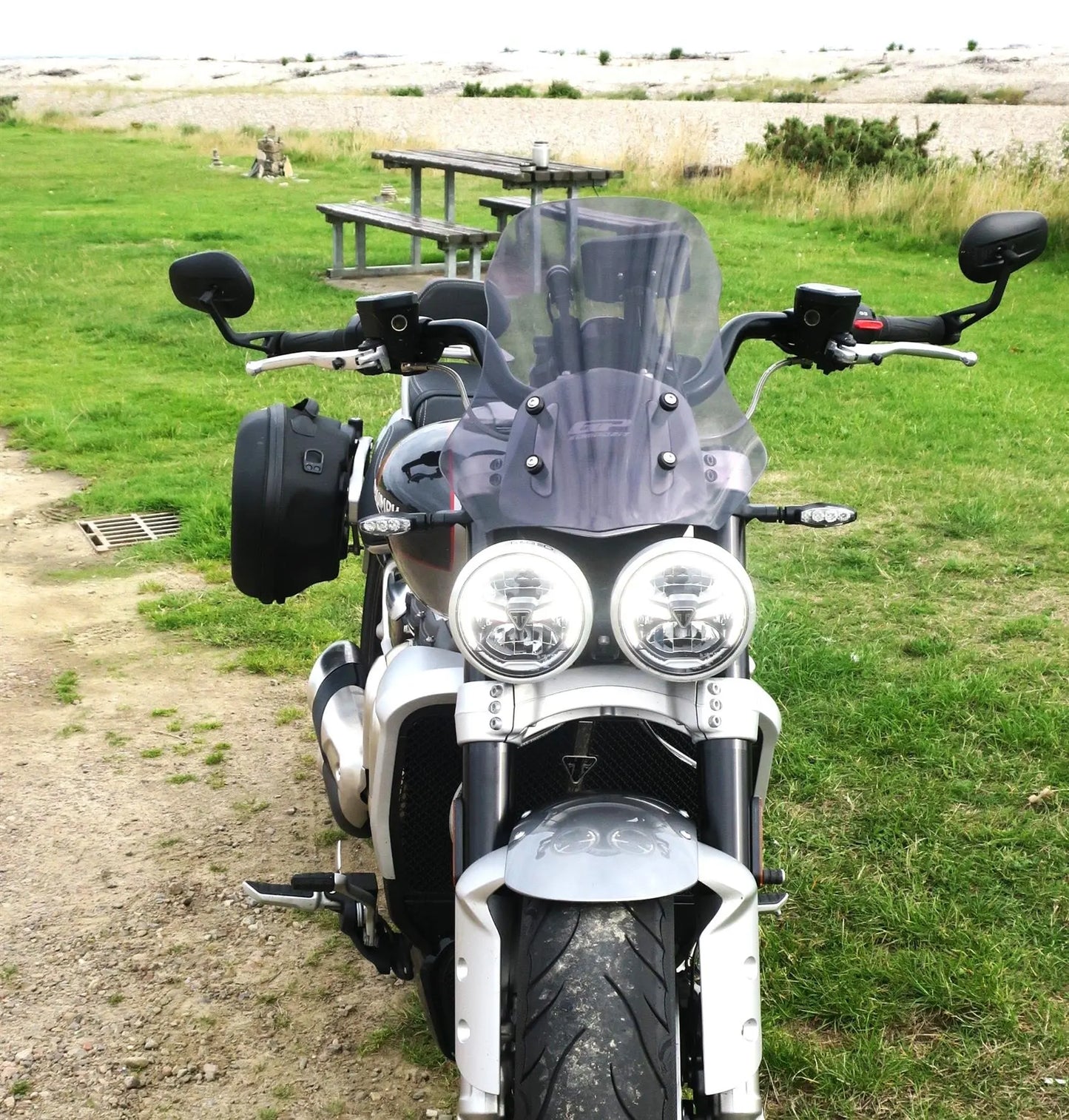 Triumph Rocket3R/Rocket3GT windscreen 46 cm smoke 2020-2024