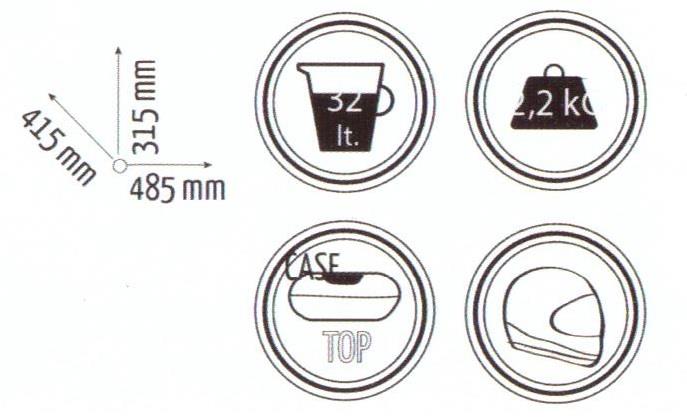 Yamaha NMAX 125 luggage rack carrier + 32 LT top box SET *European made