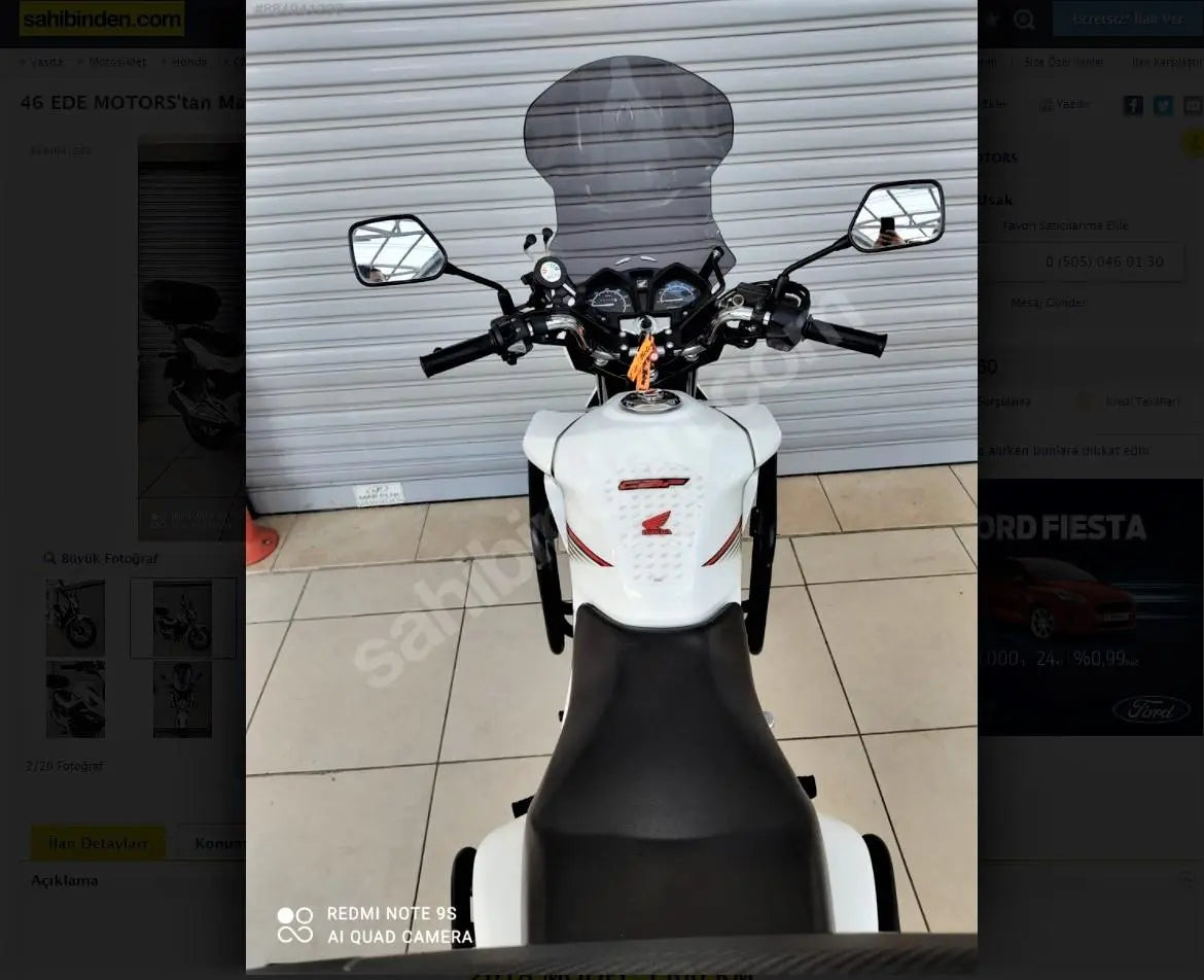 Honda CB125F windscreen 56 cm Compatible Between 2015-2020 ONLY