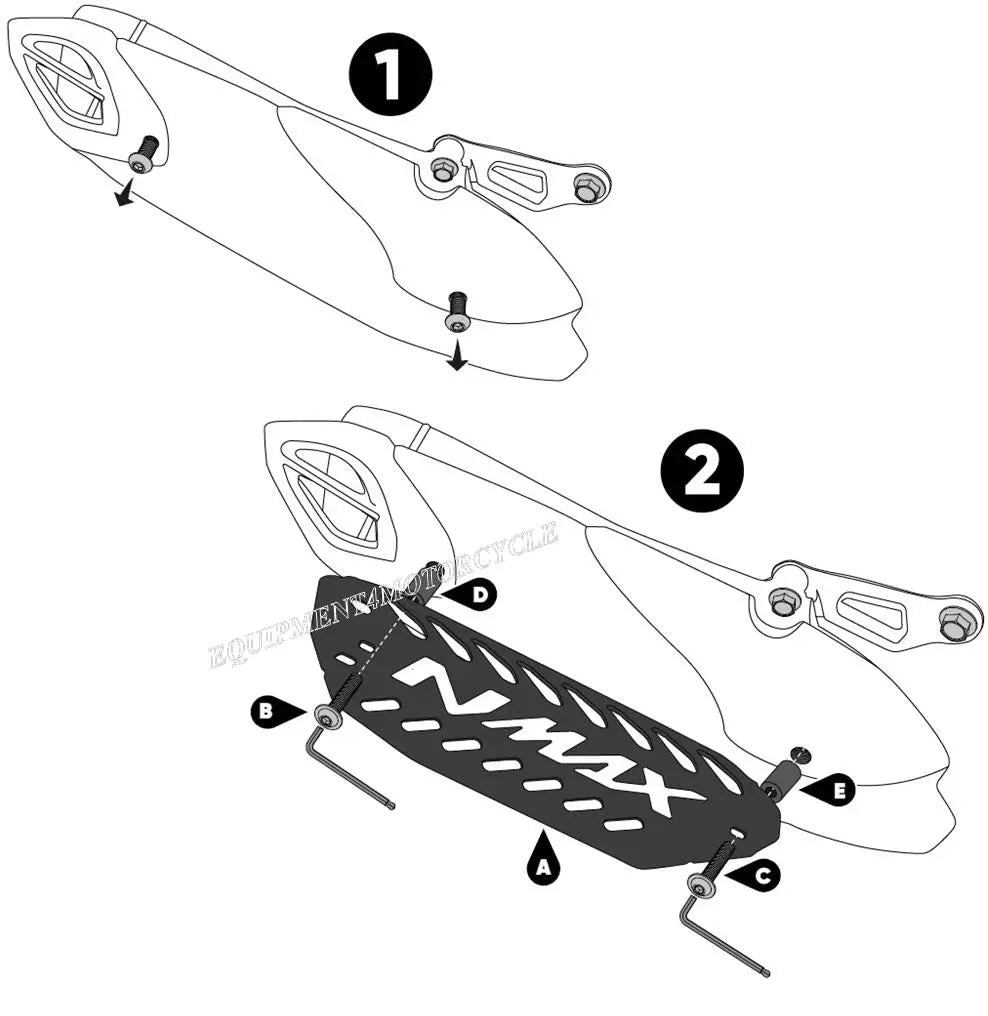Yamaha Nmax125 exhaust guard muffler protection 2021-2025